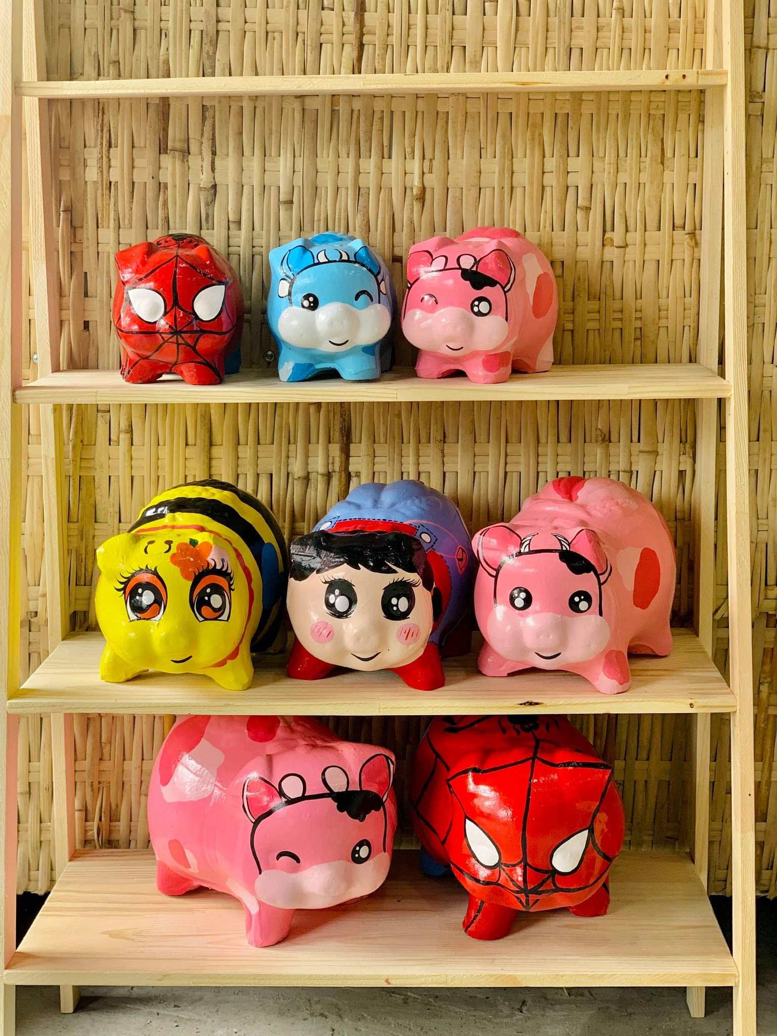 Kệ để đồ 4 ngăn bằng gỗ