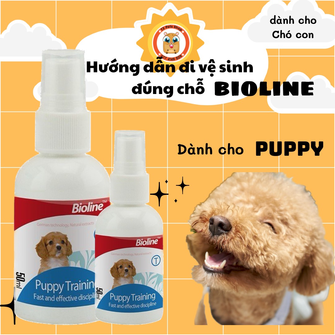 xịt vệ sinh đúng chỗ dành cho chó Bioline  - T3 PETS SHOP
