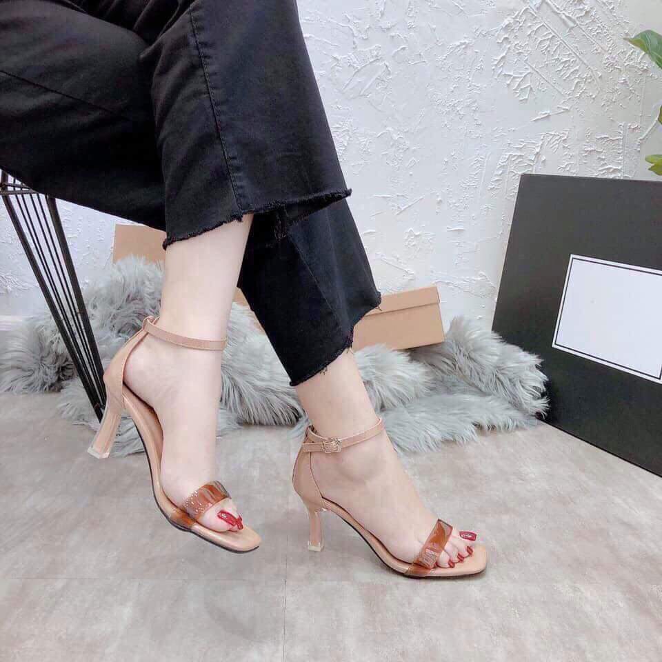 [HCM]giày cao gót nữ màu cà phê size 33-44
