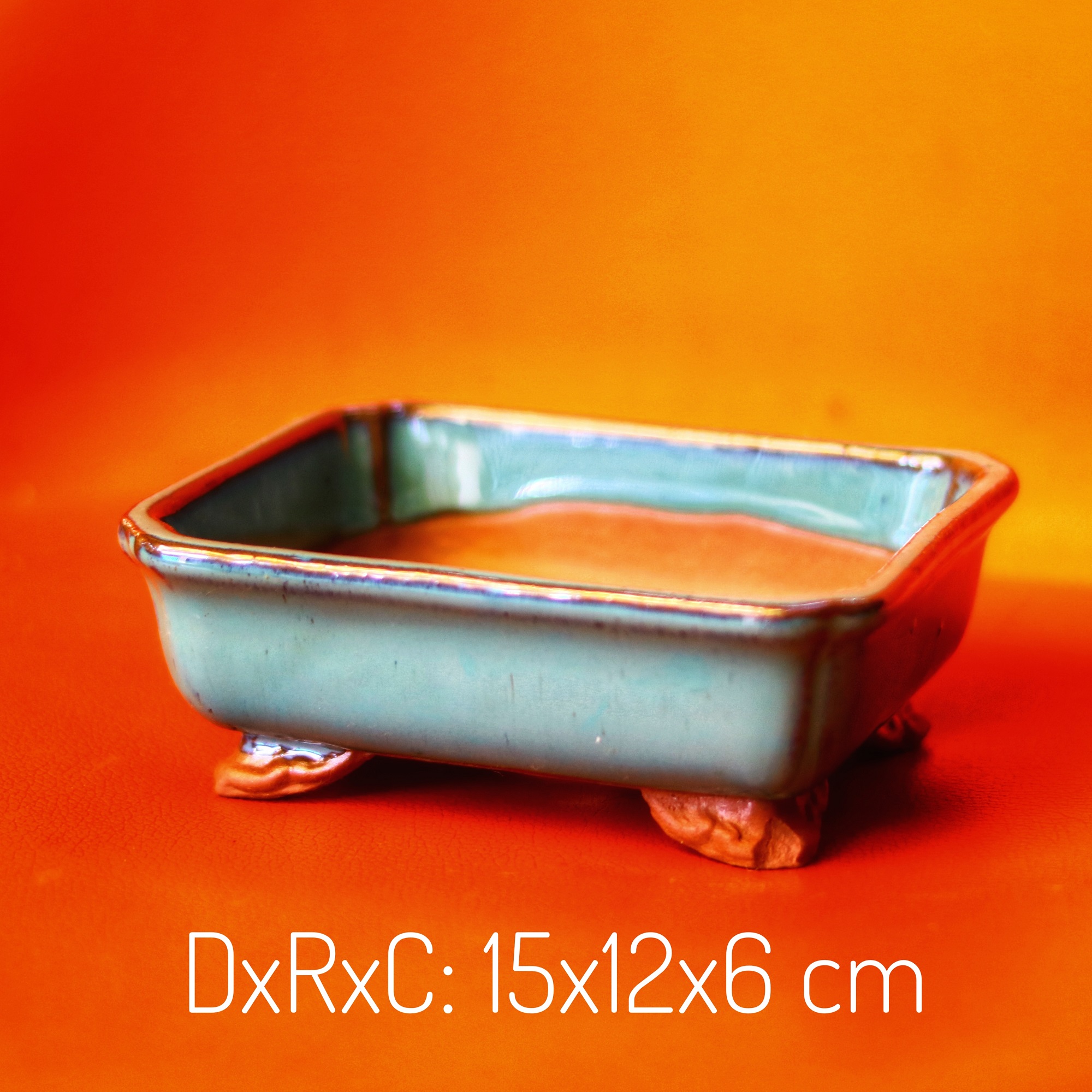 [HCM]Chậu Sứ Trồng Cây Cảnh Để Bàn Cây Nội Thất Cây Bonsai Hình Chữ Nhật