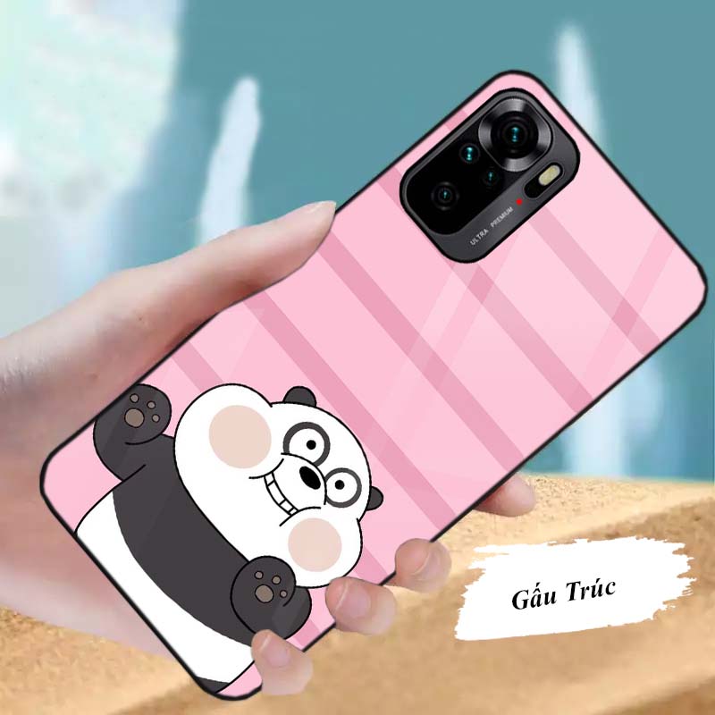 Ốp Xiaomi Redmi Note 10, Note 10s, Note 10 Pro, Note 10 5G Lưng Kính Cường Lực Sáng Bóng