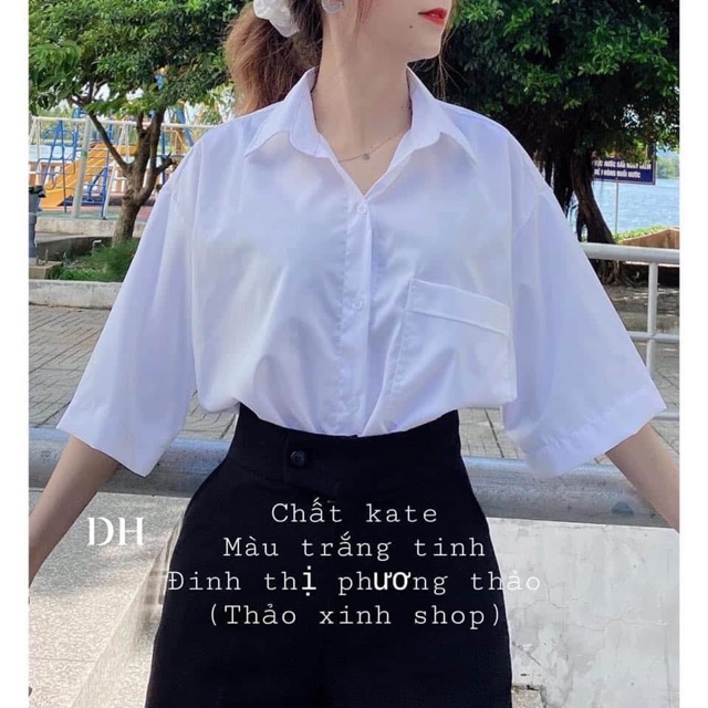 Áo sơ mi tay lỡ