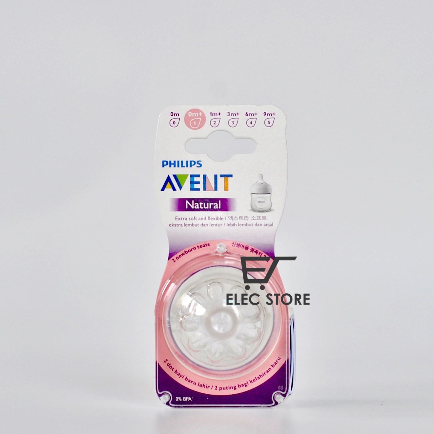 02 Núm Ti Philips AVENT Natural số 2 (Cho bé từ 1tháng+)