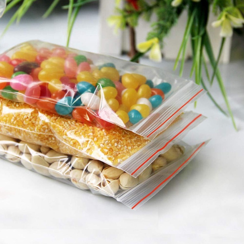HCM - (1KG) Túi Zipper Chỉ Đỏ - Đủ Các Size Giá Rẻ