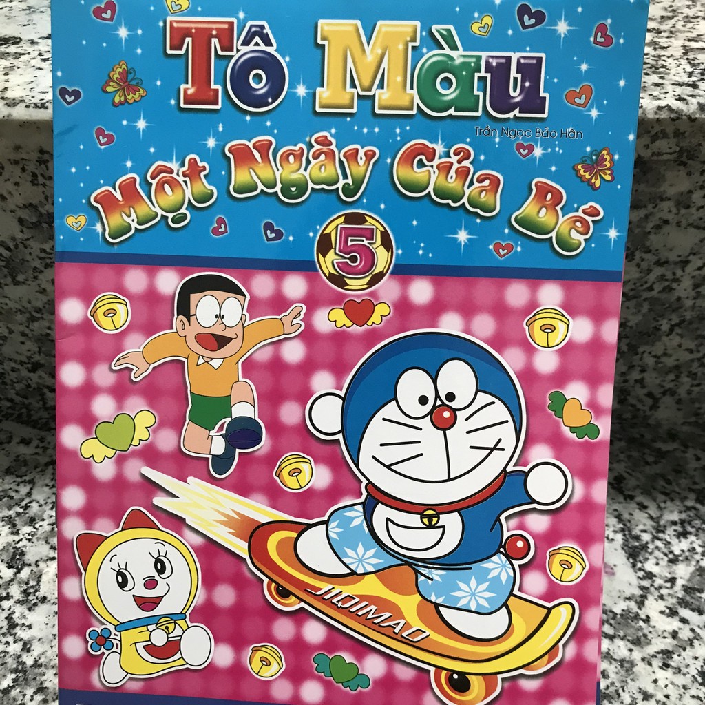 [HCM]Vở tô màu doremon - doraemon [HÌNH THẬT+VIDEO]