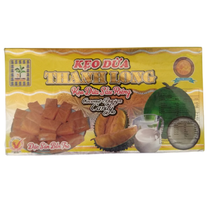  Kẹo dừa sầu riêng hiệu Thanh Long - đặc sản Bến Tre (300g)