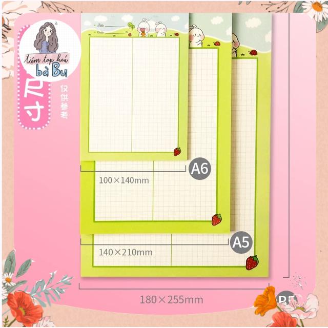 Tập Giấy Grid Dùng Để Take Note Size B5, 50 Tờ/Tập (Có Ảnh Thật) 🌿