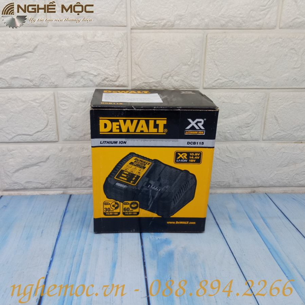 BỘ ĐẾ SẠC PIN DEWALT 18V DCB115