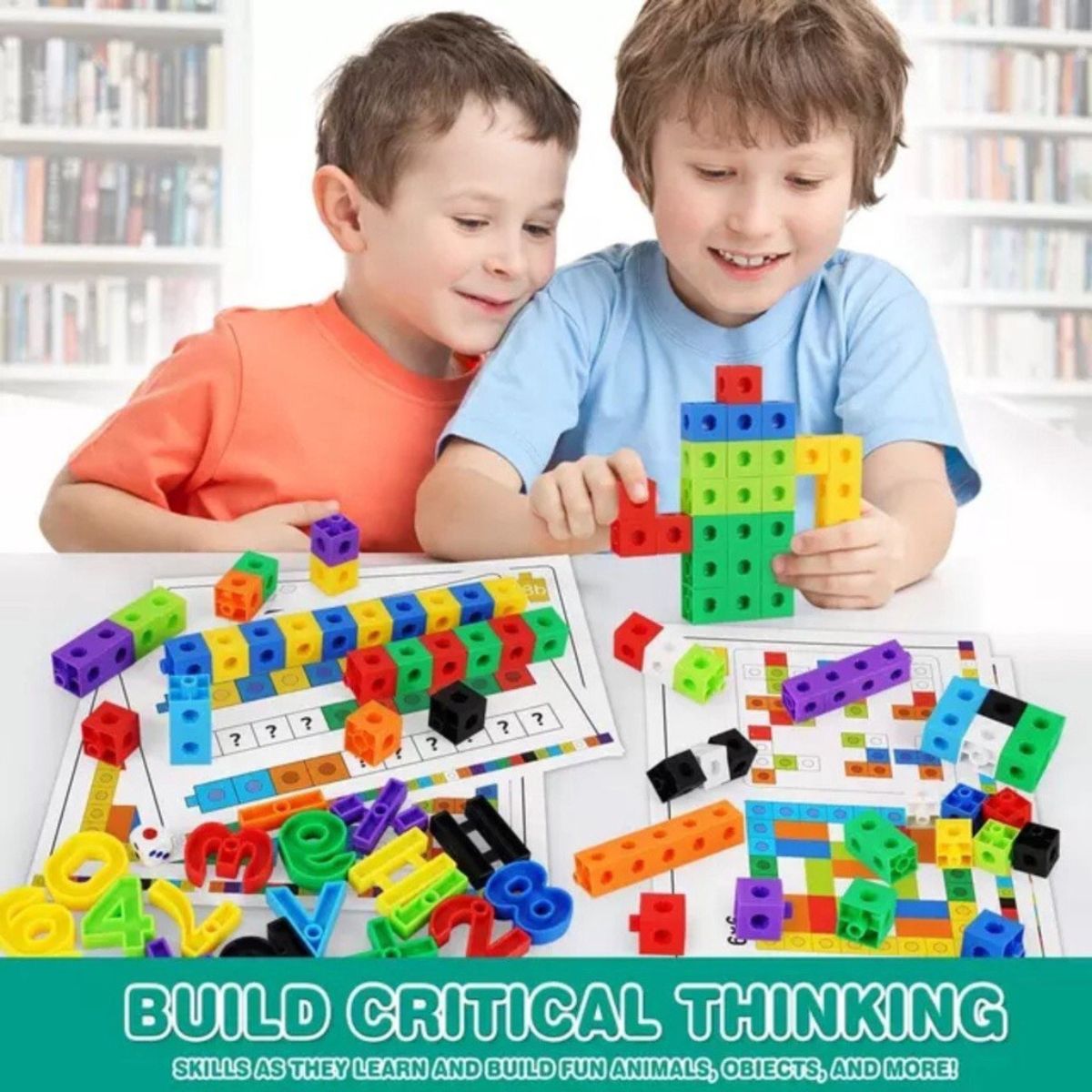 Math link cube number block educational toy kid miniture thinking math learning tools-Soc shop 2023