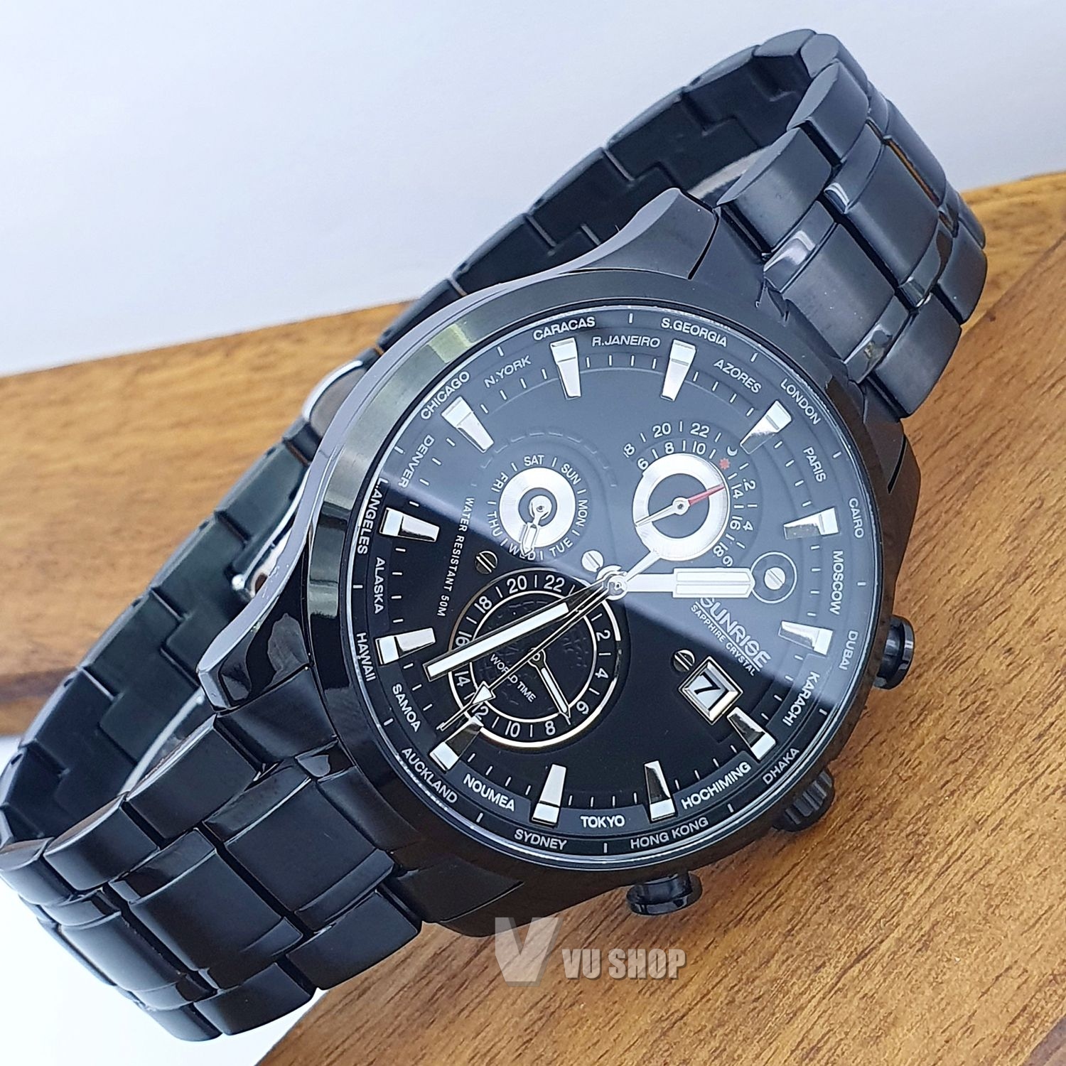 Sunrise Men's Watch 1135SA - World time