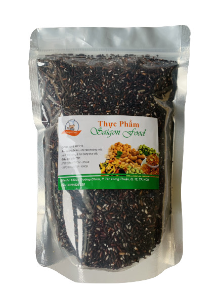 Túi 1KG Gạo Lức Tím Than Organic Thảo Dược-[Sạch100%-ĐắkLắk]-Đặc sản sạch Tây Nguyên
