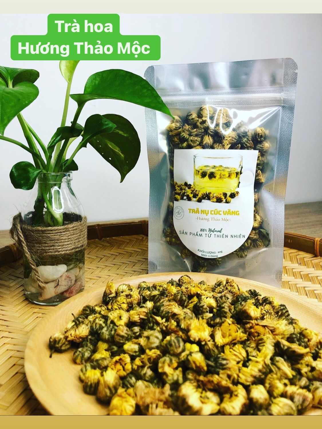 Trà Nụ Hoàng Cúc (Ngủ Ngon - Đẹp Da) - Trà Hoa Natural Thảo Mộc