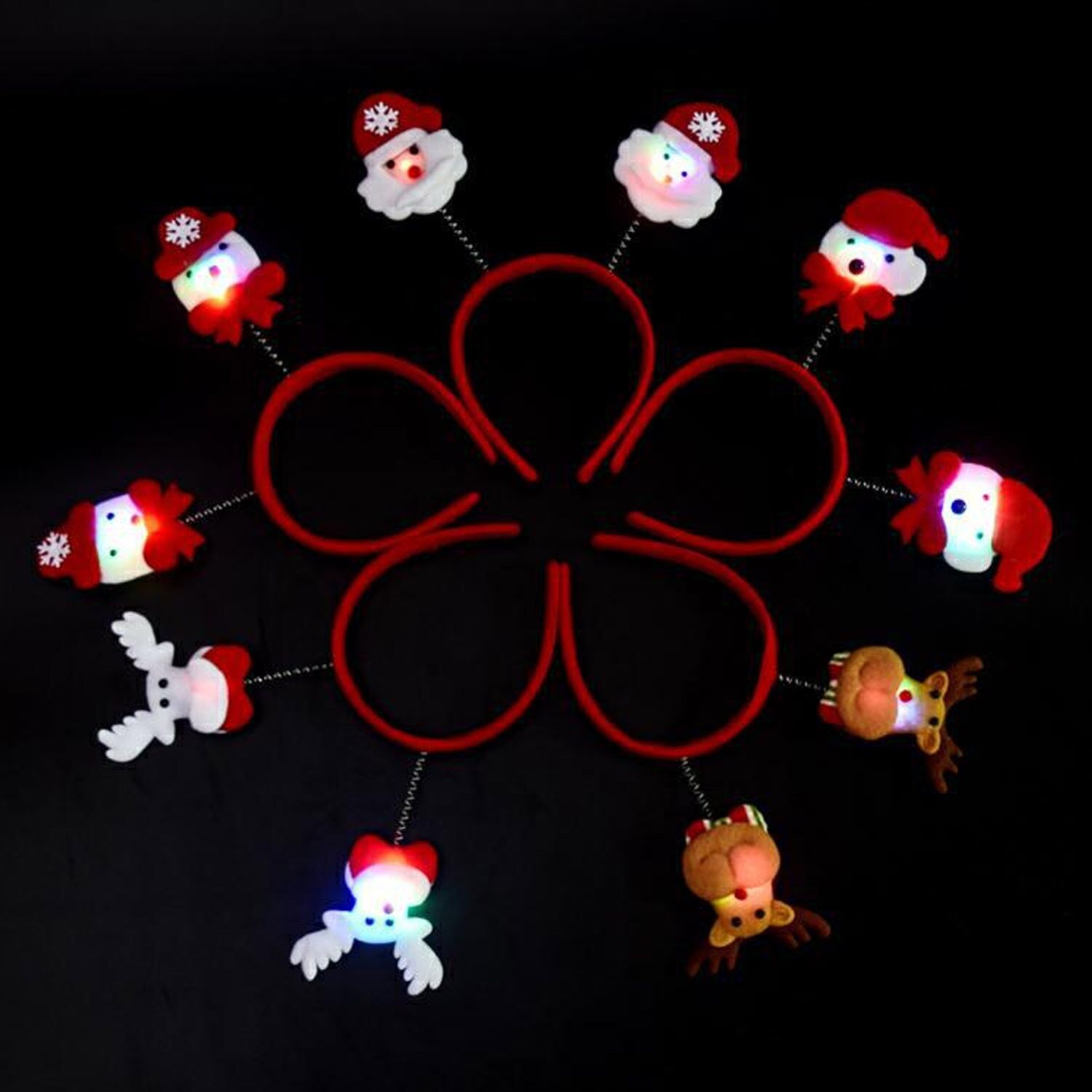 Cài tóc Noel có đèn led ngộ nghĩnh dành cho bé