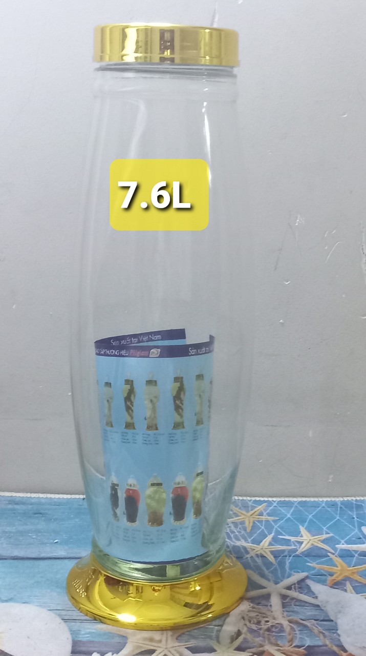 bình ngâm rượυ sâm thủy tinh cao cấp PHÚ HÒA 2,6 lít , 7,6 lít