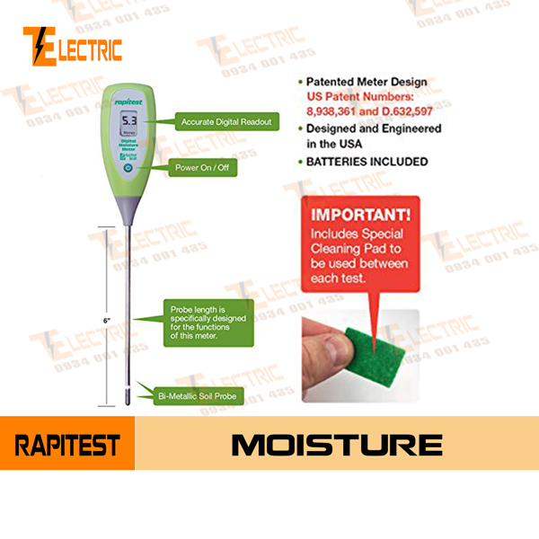 [HCM]Rapitest Soil PH Meter 1845 Đo Độ PH Đất, Bút Đo Ph Đât Rapitest
