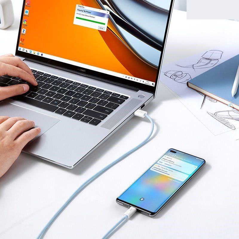 Cáp Sạc Nhanh Siêu Bền Baseus Dynamic Series USB to Type-C 100W Fast Charging Data Cable CALD