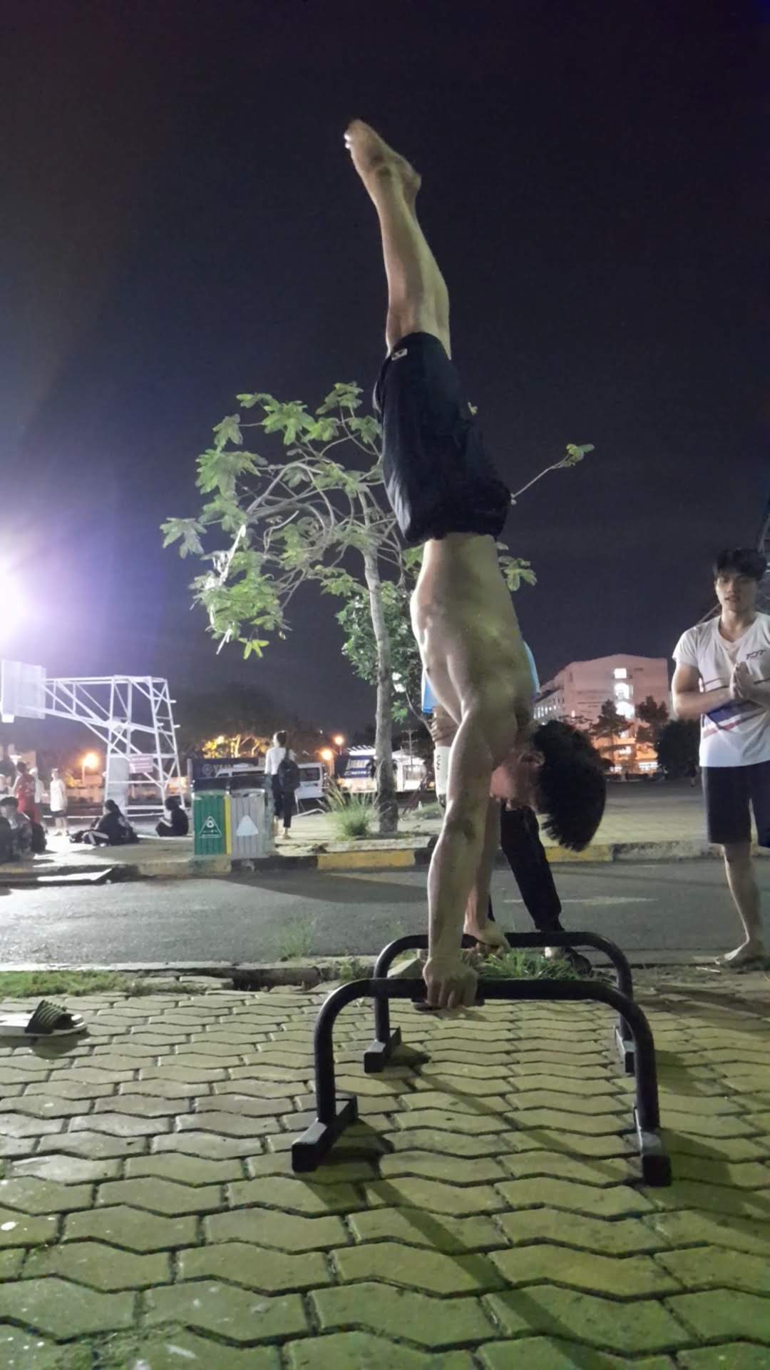 Paralletes sắt Dụng Cụ Hít Đất M1 ( Gym,Street Workout, )