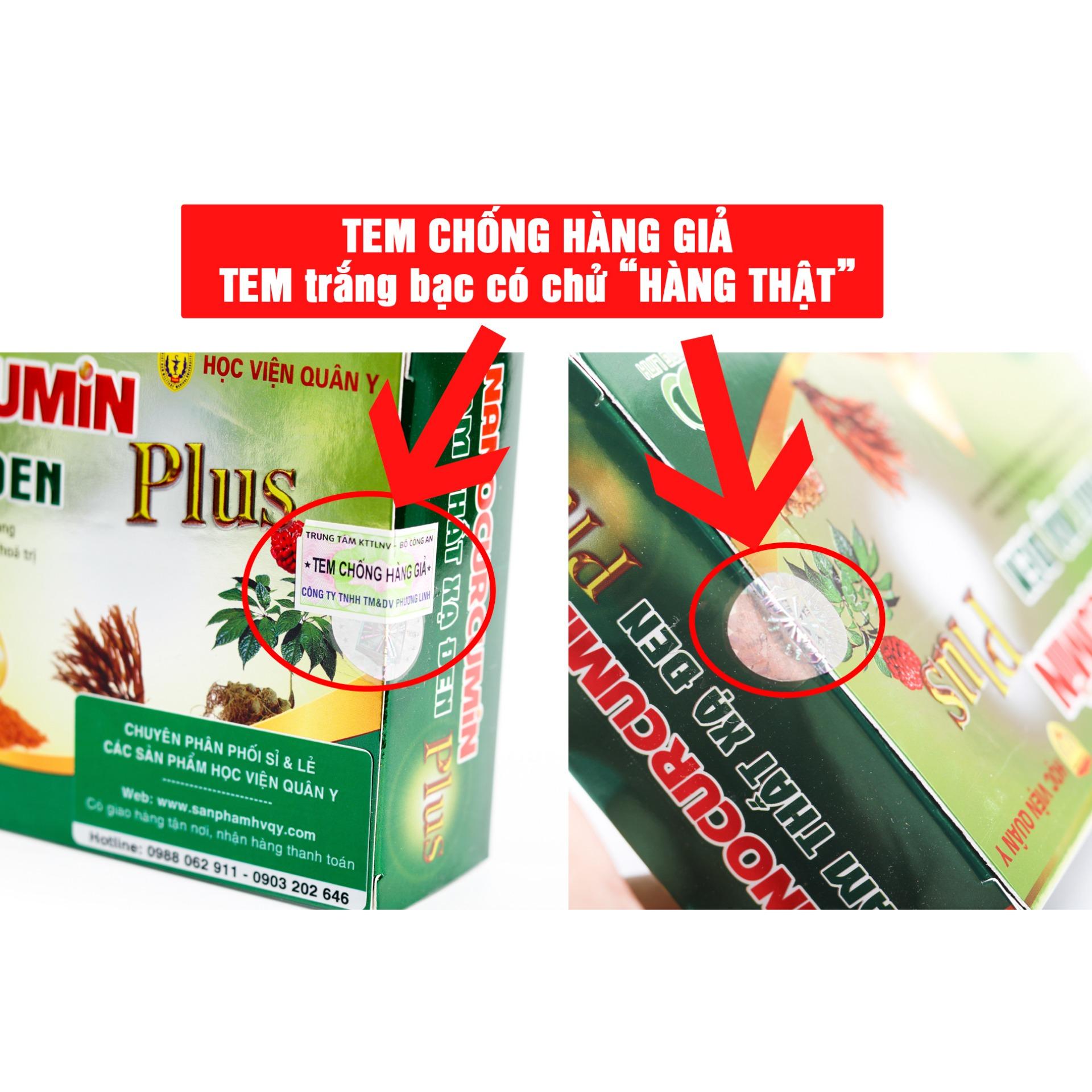 [HCM]Bộ 2 Viên uống Nano Curcumin Tam Thất Xạ Đen Plus (30 viên x2)