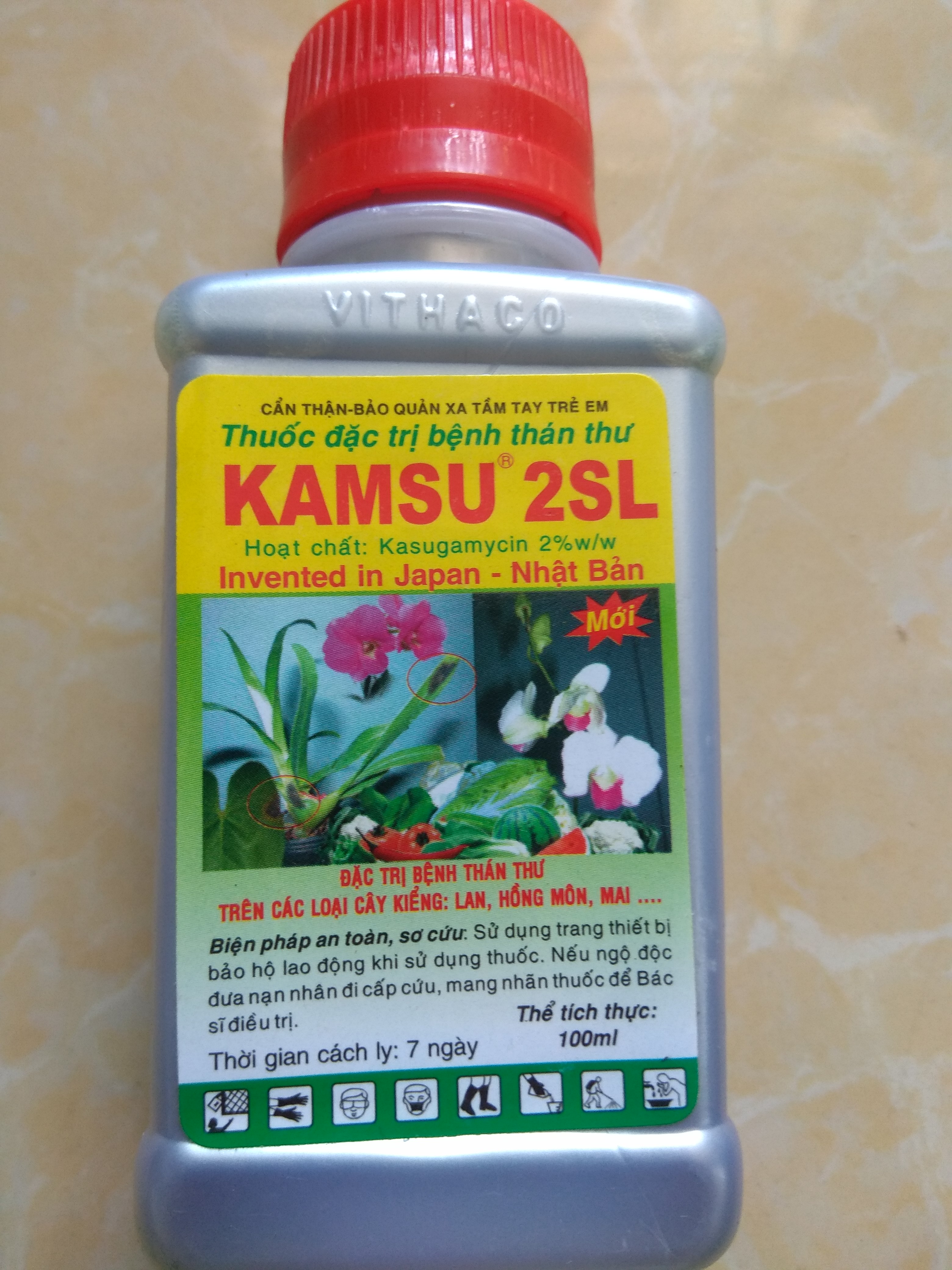 [HCM]KAMSU 2SL  trừ thán thư trên hoa lan và cây kiểng - Chai 100ml