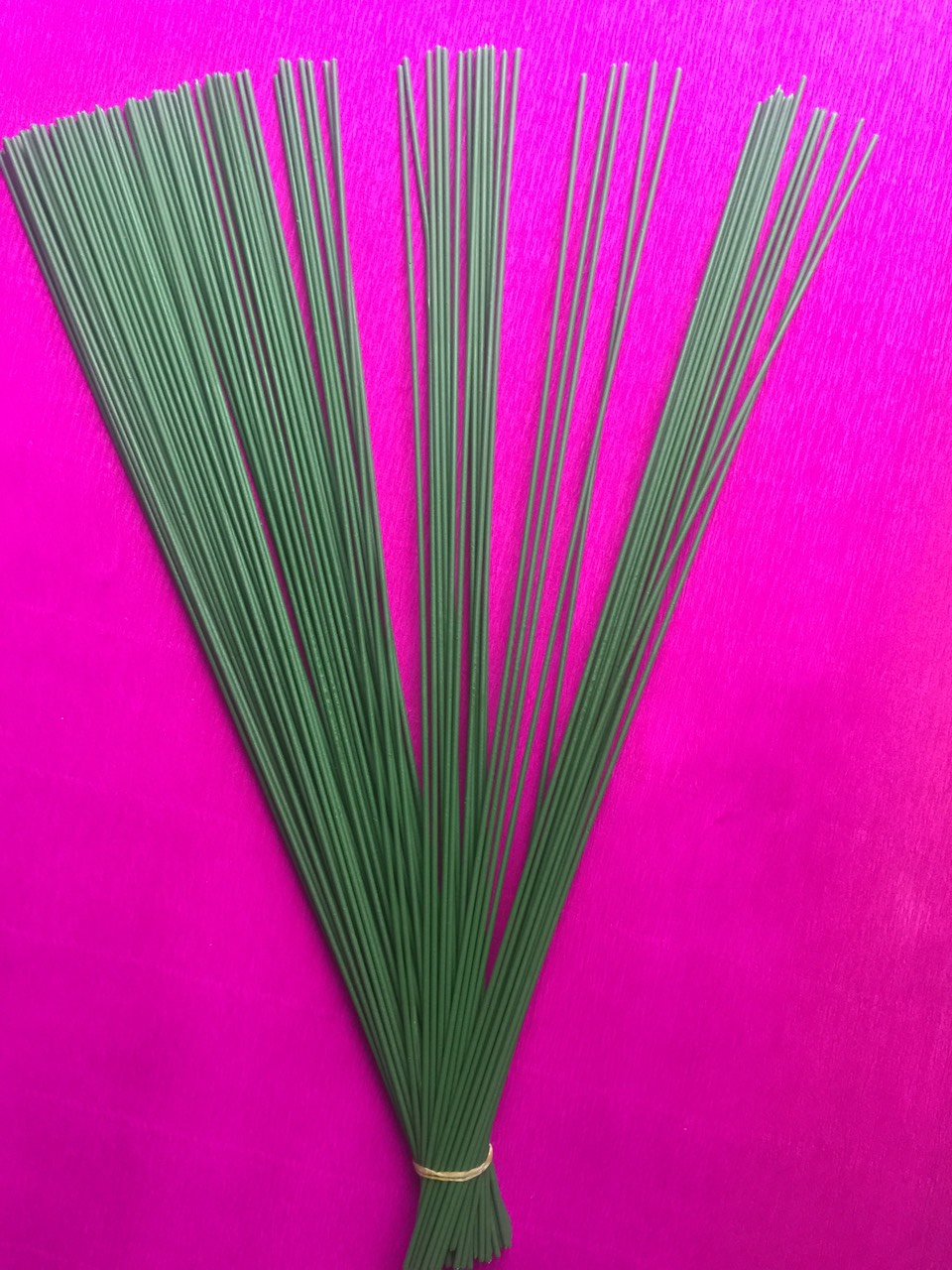 Bộ 100 Que thép que kẽm làm hoa hanmade dài 38cm