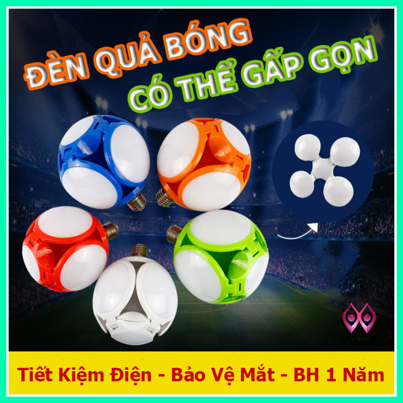 ĐÈN TRẦN HÌNH QUẢ BÓNG 4 CÁNH CÓ THỂ GẤP GỌN UFO-40W-E27(Ánh sáng trắng)bảo hành 1 năm