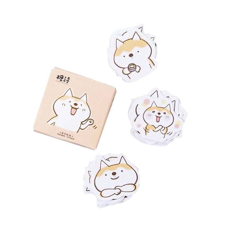 Hộp 45 Sticker cún SHIBA Nhật Bản