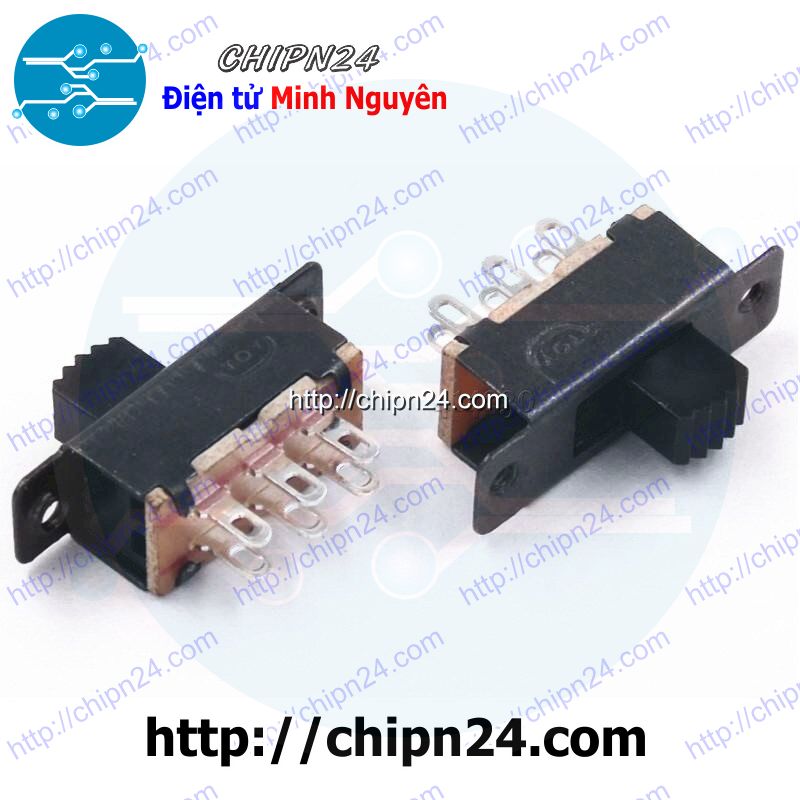 Công tắc gạt 6 chân Đen