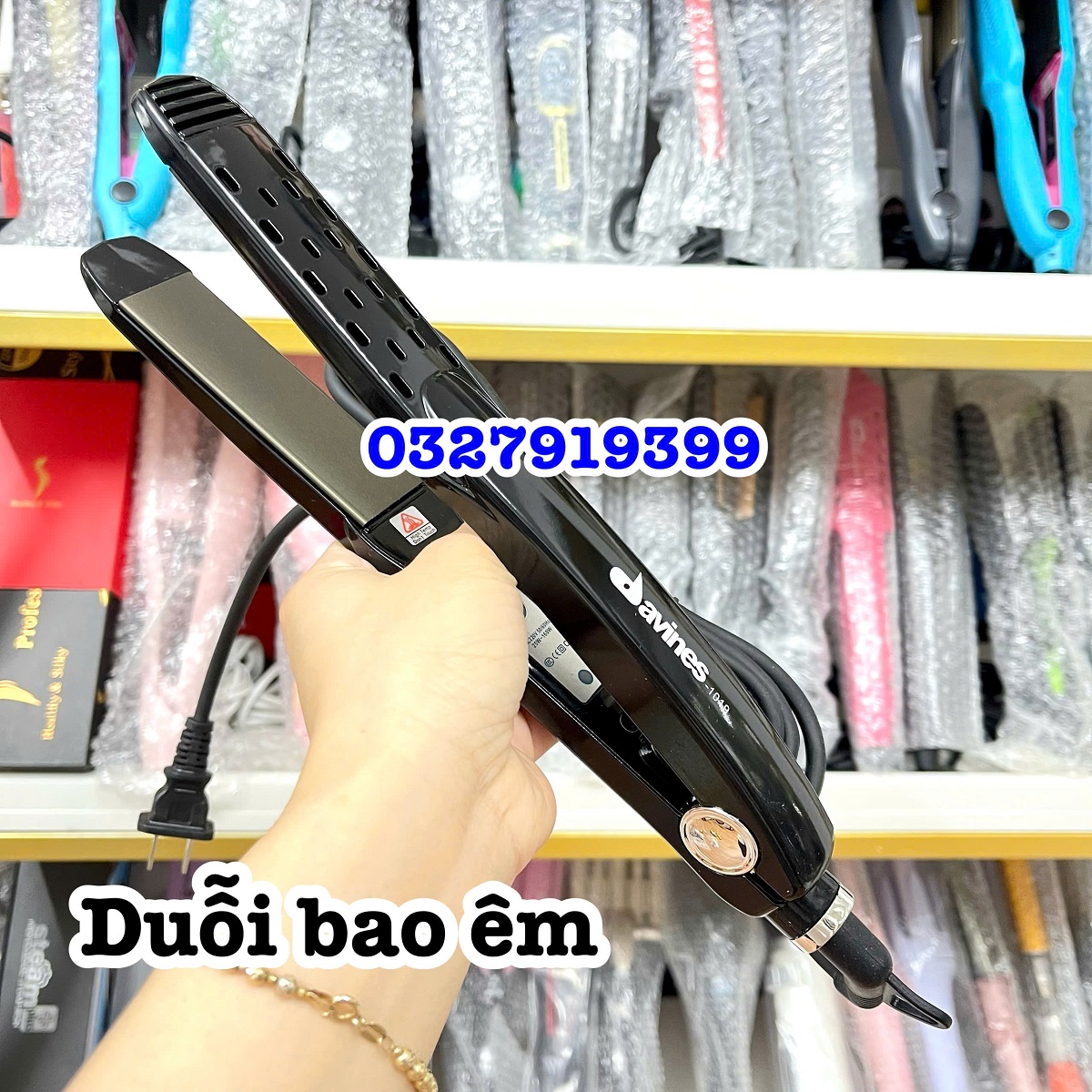 Super - Máy duỗi tóc cao cấp bản trung 3,5cm không màn hình hiển thị đèn LED hiệu suất nhiệt độ ổn định