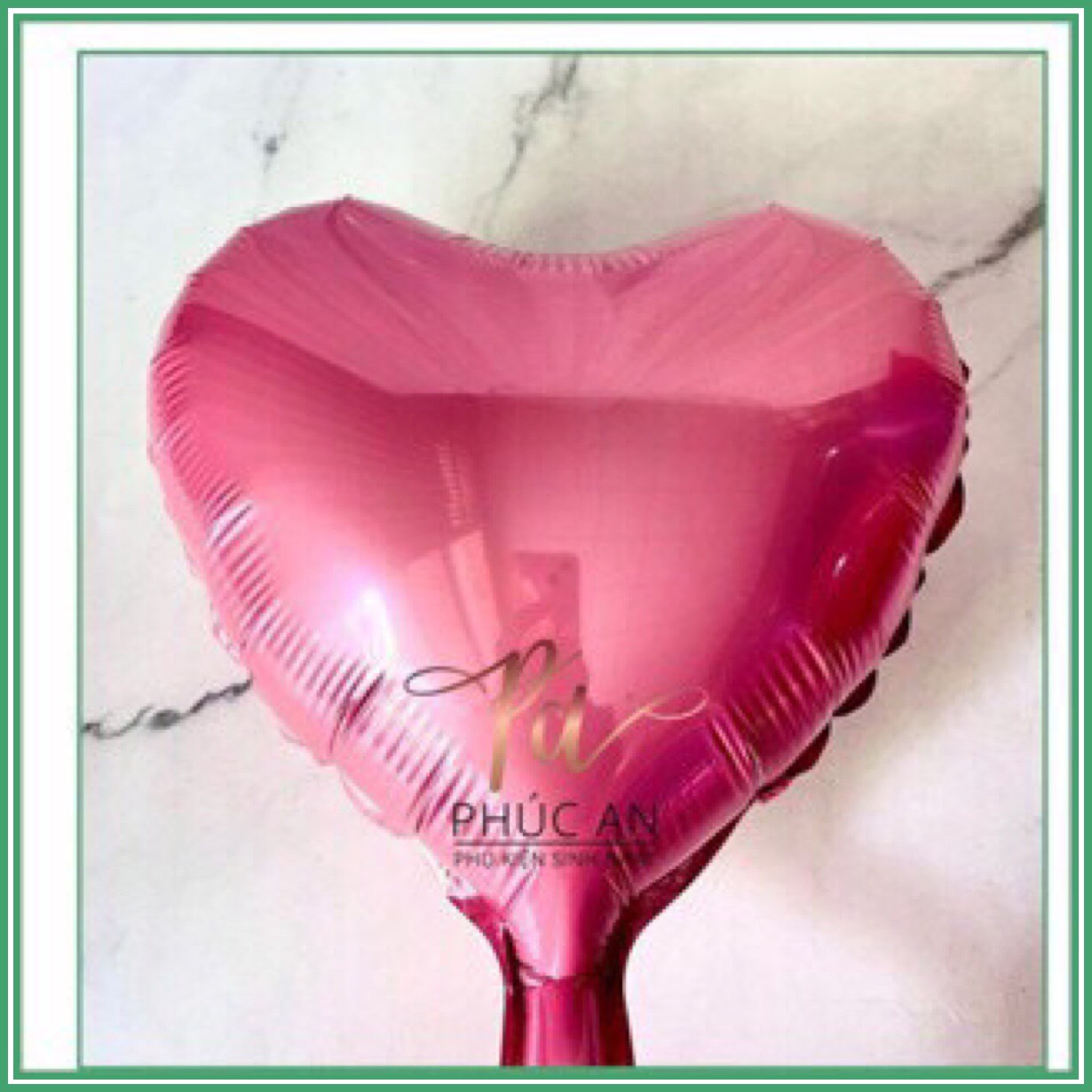 Bóng kiếng nhôm 25cm hình trái tim trang trí tiệc hpbd