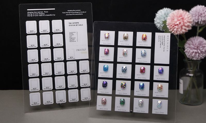 Mica Nail Sample Display Frame
