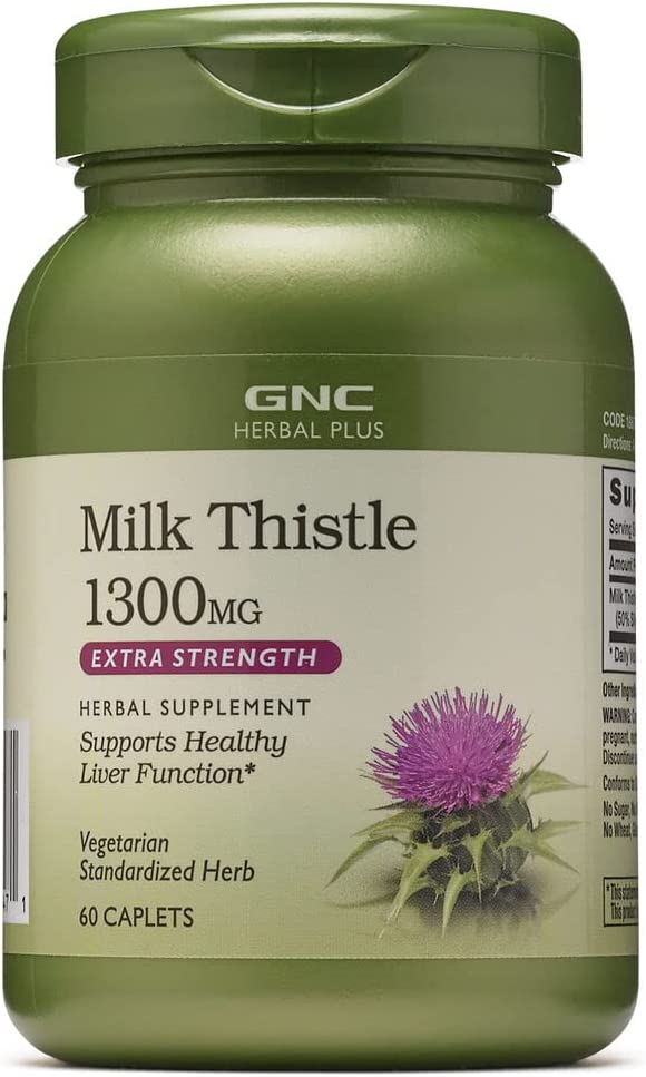 GNC Milk Thistle 1300mg Extra Strength Viên uống bổ gan, thải độc gan