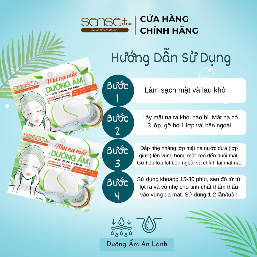 MẶT NẠ MẮT DƯỠNG ẨM SENSE PLUS 5G