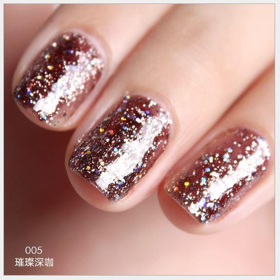 Sơn móng gel AS set 6 màu sơn nhũ KC