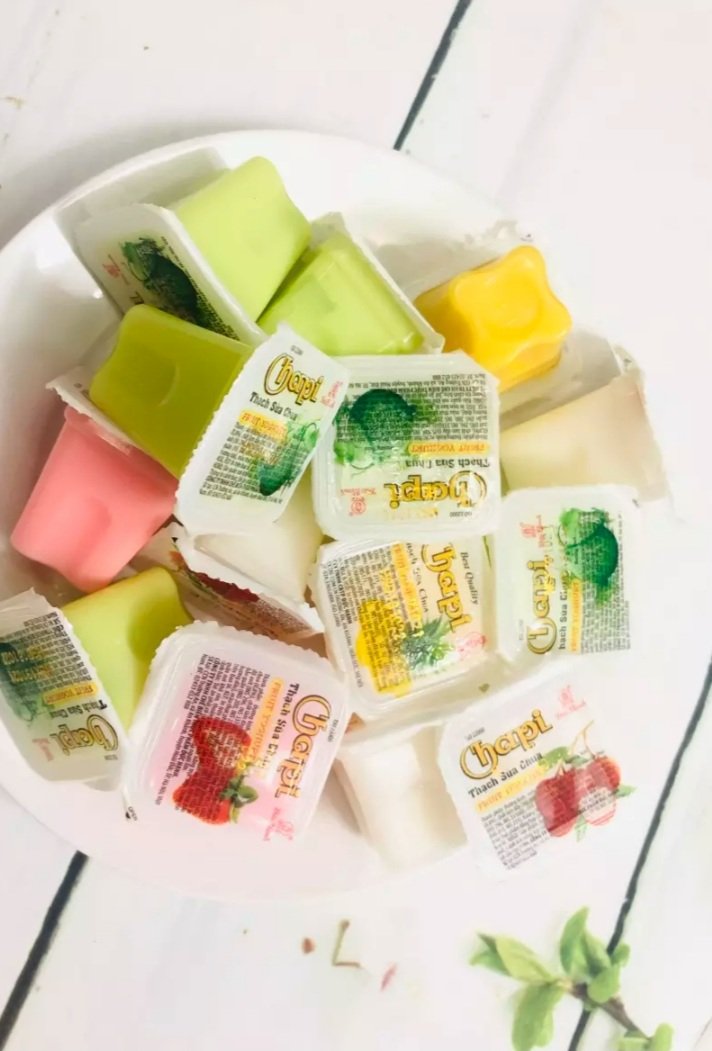 túi 900gr thạch sữa chua chapi hũ nhỏ siêu ngon