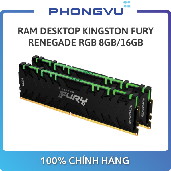 Ram Desktop Kingston Fury Renegade RGB 1x8GB / 2x8GB / 2x16GB DDR4 3200Mhz- Bảo hành 36 tháng