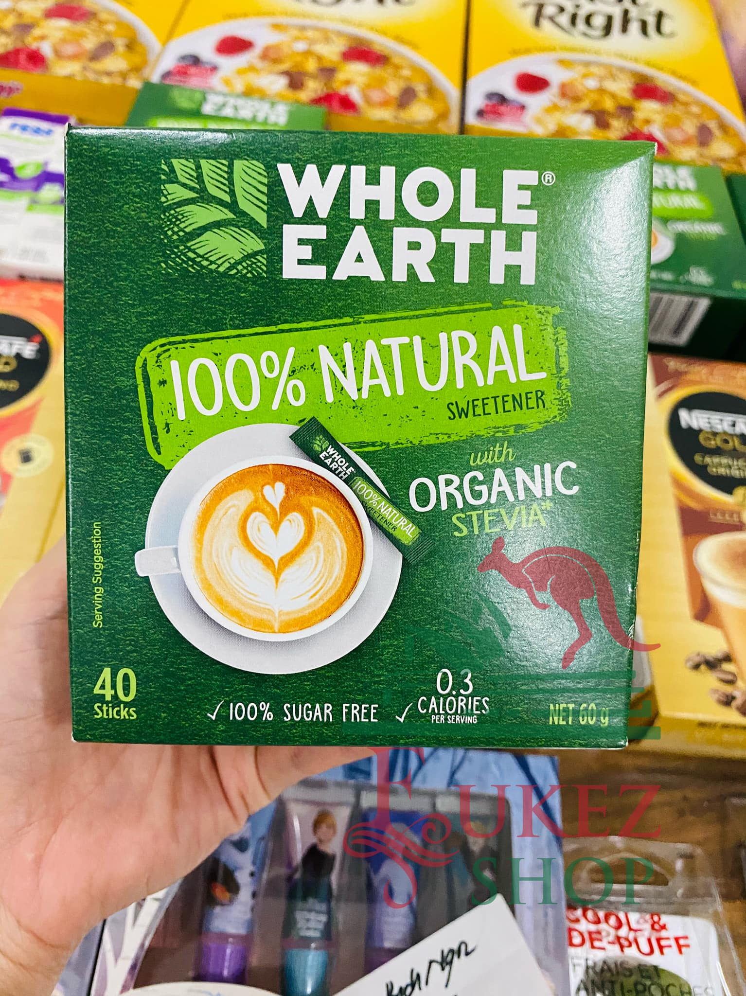 Đường cỏ ngọt Stevia Organic Whole Earth