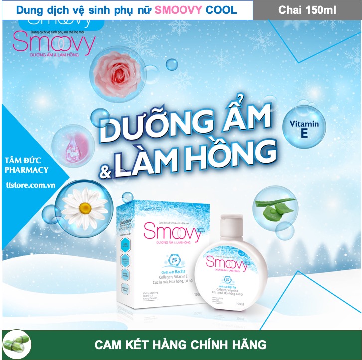 [HCM]SMOOVY COOL [Chai 150ml] - Dung Dịch Vệ Sinh Phụ Nữ Smoovy [Smovy smuvy smovy cool]