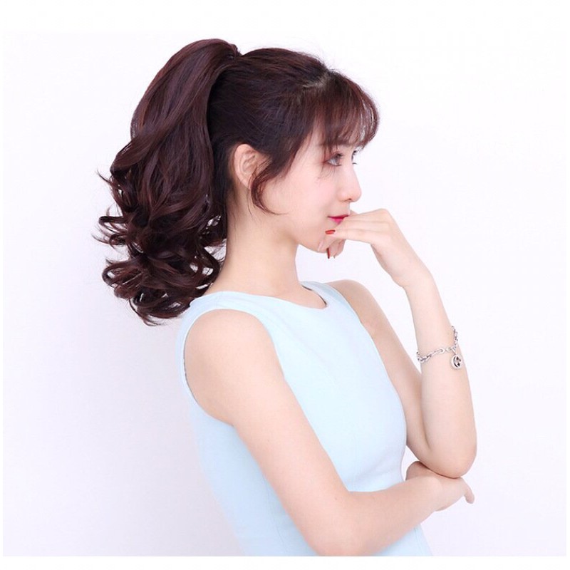 Tóc giả ngoạm đuôi ngắn 35cm, n52