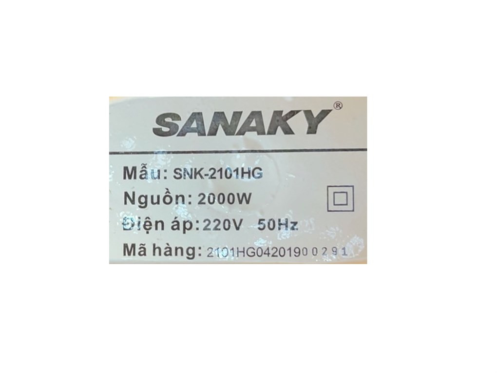 Bếp hồng ngoại Sanaky SNK-2101HG