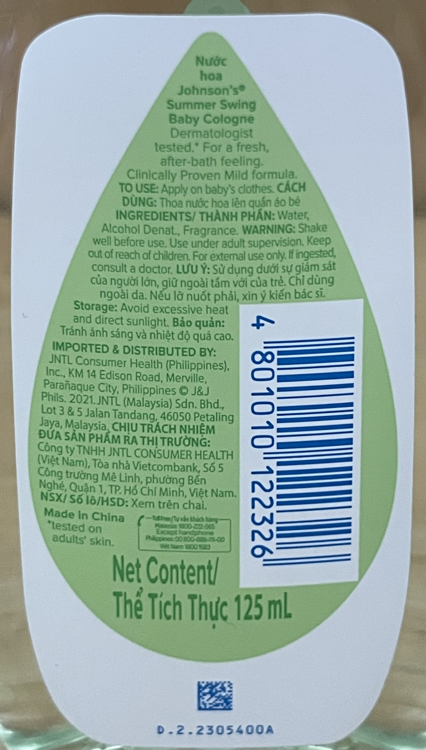 Nước hoa Johnson's 125ml - BACH HOA HV