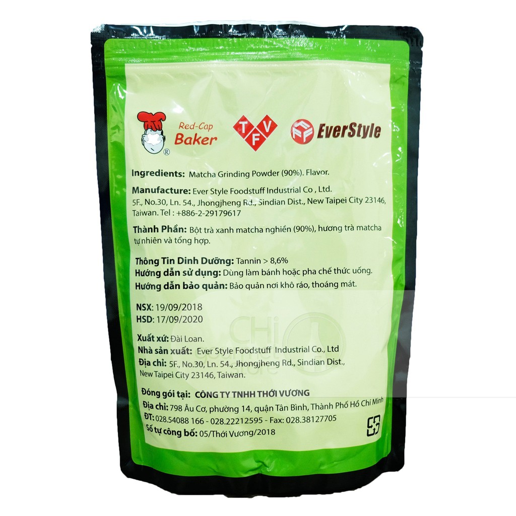 Bột Trà Xanh/Matcha Đài Loan