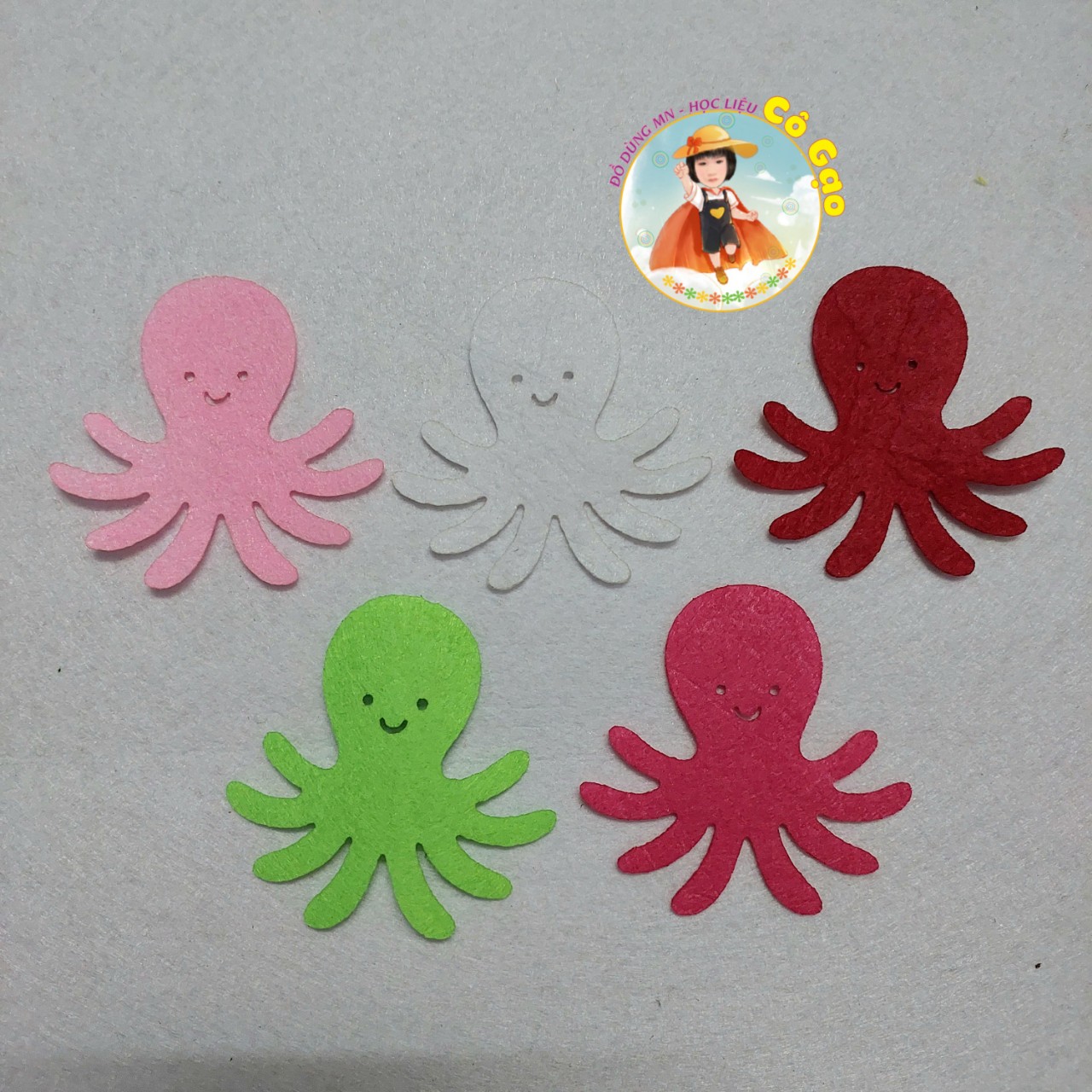 SET 20 CON VẬT NỈ NHIỀU MÀU TT MẦM NON(~7CM)