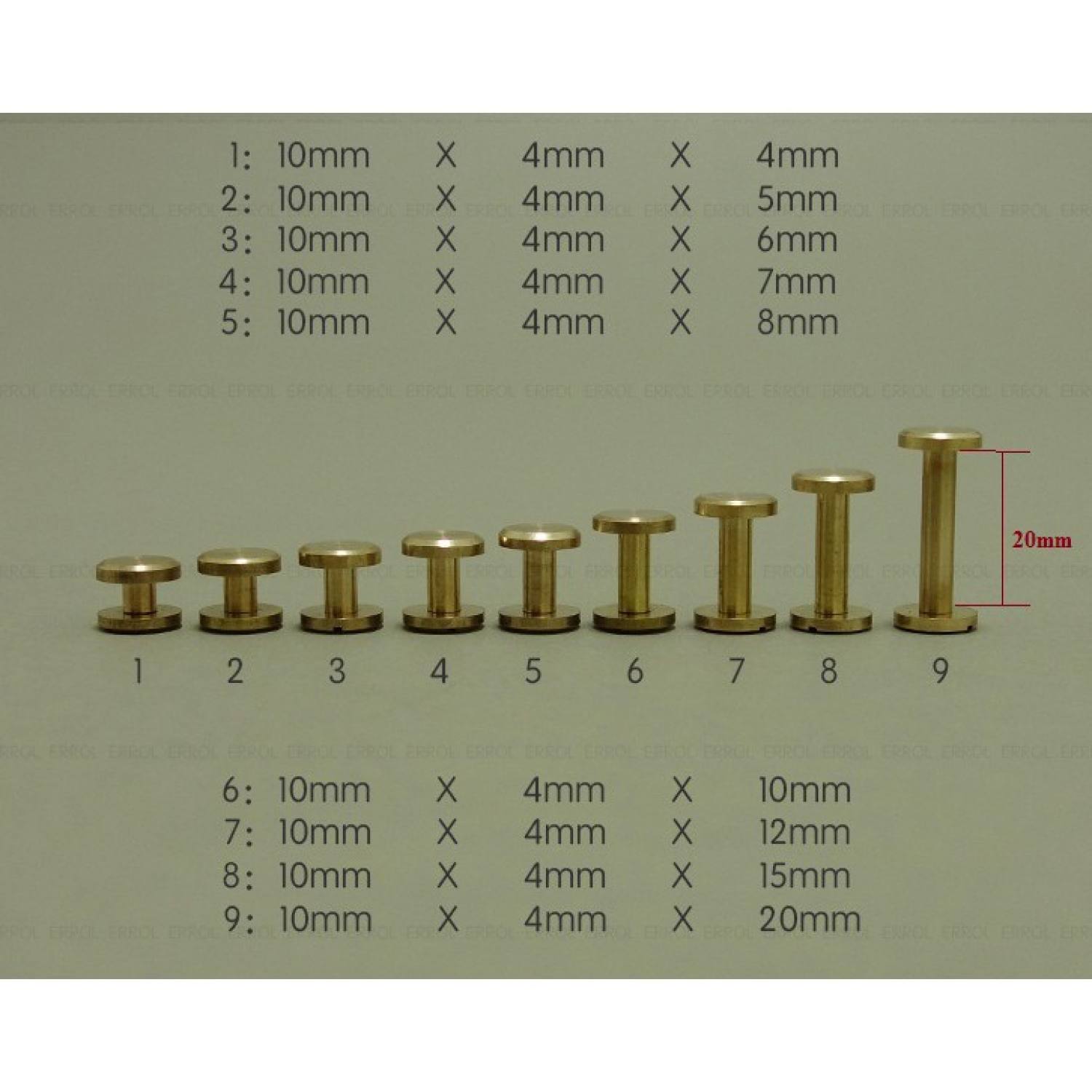 Vít vặn đồng, niken, inox