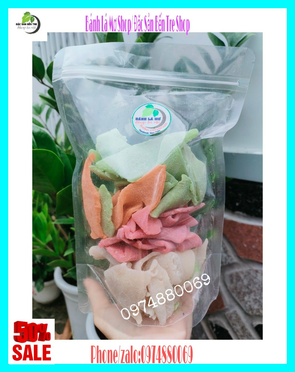 (Freeship) 1kg mứt dừa non miếng mix vị Bến Tre