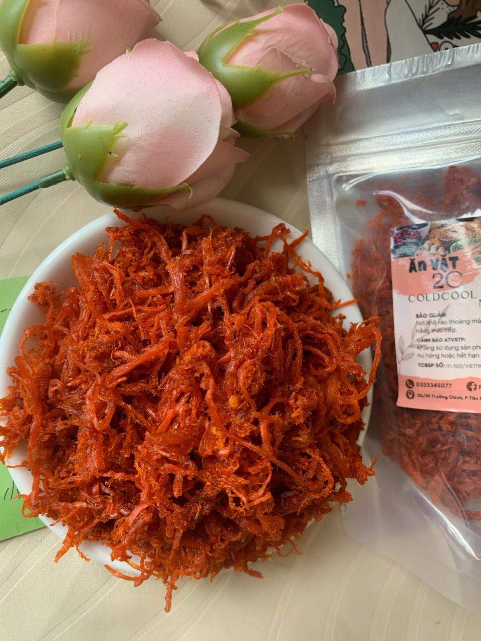 Khô Bò Sợi ( khô gà giả bò ) 100g 2c Mart