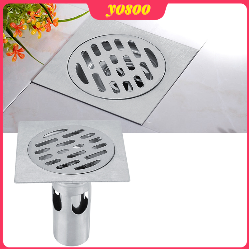 Thép Không Gỉ Dày Phòng Tắm Chống Mùi Sàn Thoát Nước Thải Grate Sử Dụng Tại Nhà