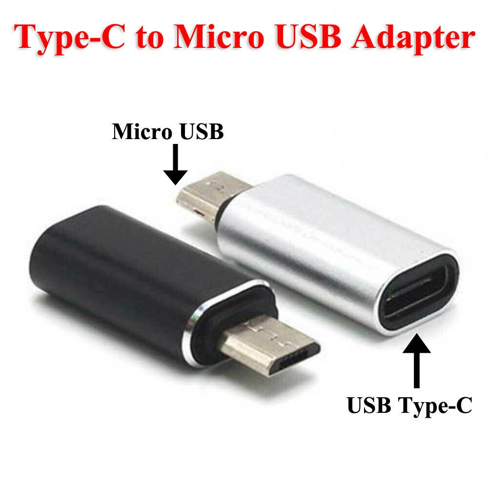 [SONGFUL] Micro USB Male to USB-C Type C Female Converter Adapter Charging Data Connector