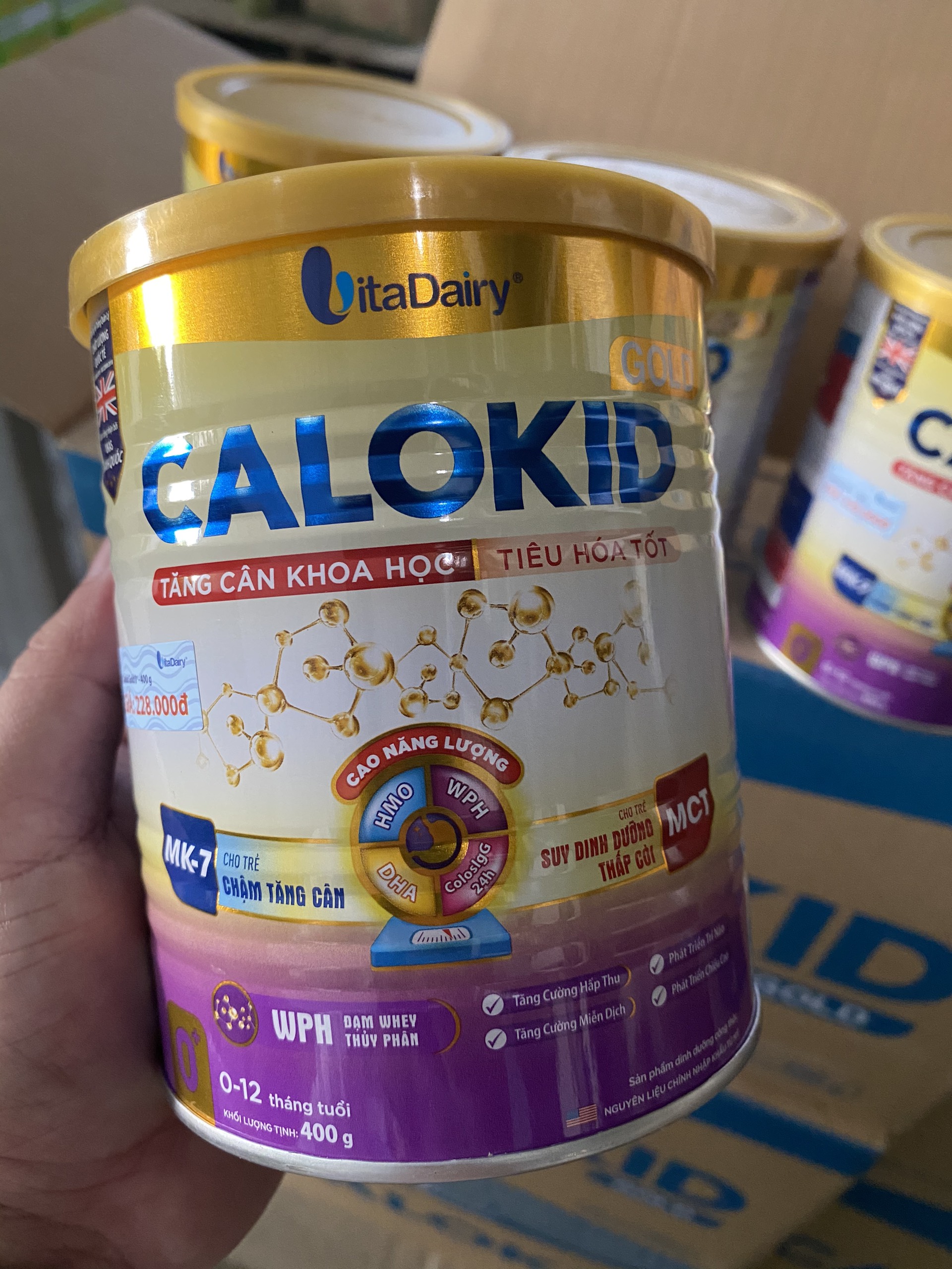 Sữa Calokid Gold 400g (trẻ biếng ăn từ 1-10 tuổi)