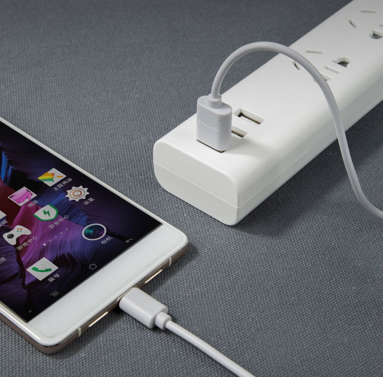 Cáp sạc Romoss CB05 Micro USB V8/2.1A (Trắng) Loại Dài 1m và Dài 0.3m