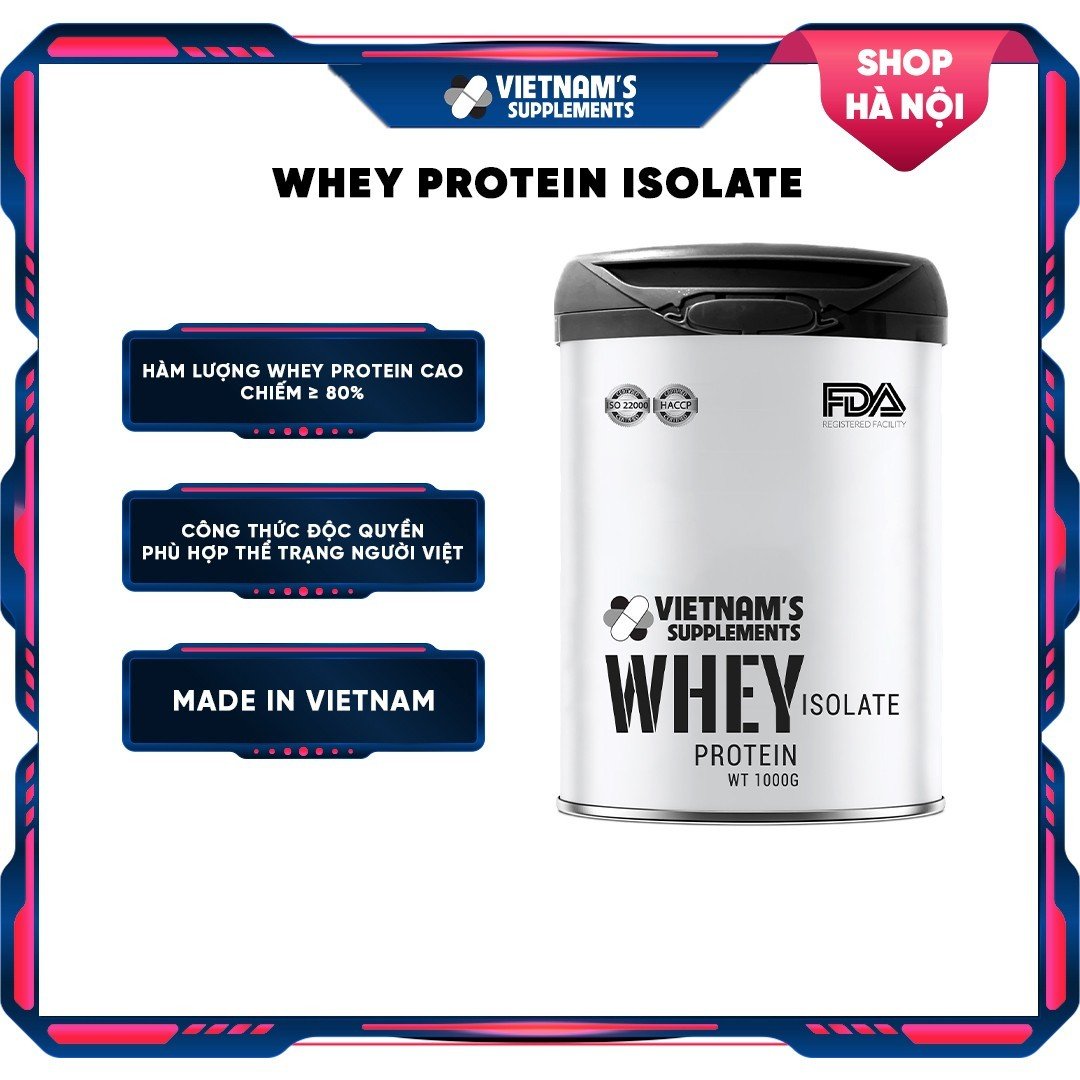 [THỰC PHẨM BẢO VỆ SỨC KHOẺ] Whey Protein Isolate - Bổ sung protein